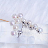 925 Silver Mini Freshwater Pearl Stud Earrings for Women