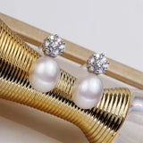 925 Silver Drop Earrings with Natural Freshwater Pearl