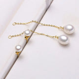 Women's 925 Silver Pearl Drop Earrings