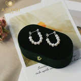 925 Silver Earrings with Freshwater Pearls for Girls/Women