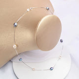 Baroque Pearl Necklace Pendant with 925 Silver Chain