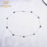 Baroque Pearl Necklace Pendant with 925 Silver Chain