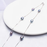 Baroque Pearl Necklace Pendant with 925 Silver Chain