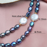 Baroque Pearl Choker Necklace 925 Sterling Silver Jewelry