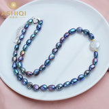 Baroque Pearl Choker Necklace 925 Sterling Silver Jewelry