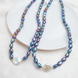 Baroque Pearl Choker Necklace 925 Silver Jewelry
