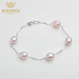 925 Silver Bracelet Women Freshwater Pearl Jewelry Gift