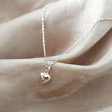 925 Sterling Silver Heart Necklace Classic Jewelry for Women Gift