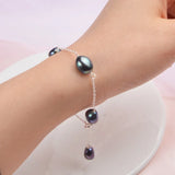 925 Silver Baroque Pearl Bracelet Women Freshwater Pearl Jewelry