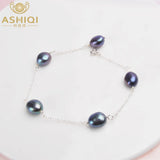925 Silver Baroque Pearl Bracelet Women Freshwater Pearl Jewelry