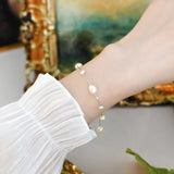 925 Silver Baroque Pearl Bracelet for Women