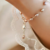 925 Silver Pearl Rabbit Bracelet for Women Wedding Jewelry
