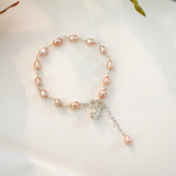 925 Silver Pearl Rabbit Bracelet for Women Wedding Jewelry