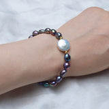 Baroque Freshwater Pearl Bracelet 12-13mm Big Button Jewelry