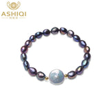 Baroque Freshwater Pearl Bracelet 12-13mm Big Button Jewelry