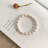 Freshwater Pearl Elastic Cord Bracelet Women's Jewelry