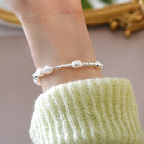Baroque Pearl 925 Silver Bracelet for Women