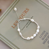 Baroque Pearl 925 Silver Bracelet for Women