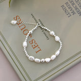 Baroque Pearl 925 Silver Bracelet for Women