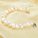 Baroque Pearl Bracelet 9-10mm Freshwater Pearl Jewelry
