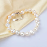 Baroque Pearl Bracelet 9-10mm Freshwater Pearl Jewelry