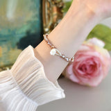 Purple Baroque Pearl Bracelet Natural Jewelry Girls Gift