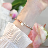 Purple Baroque Pearl Bracelet Natural Jewelry Girls Gift