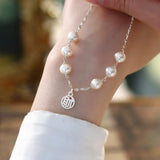 Freshwater Pearl Silver Bracelet for Women