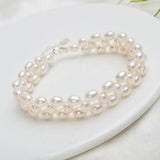 Freshwater Pearl Bracelet with 925 Silver Clasp