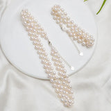 Freshwater Pearl Bracelet 925 Silver Clasp 4.5-5mm Weaving