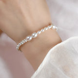Freshwater Pearl Bracelet w/ 925 Silver Clasp