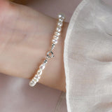 Freshwater Pearl Bracelet w/ 925 Silver Clasp