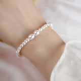 Freshwater Pearl Bracelet w/ 925 Silver Clasp