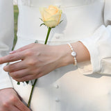 Freshwater Pearl Bracelet 12-13mm Big Button Pearl Jewelry