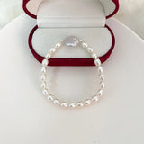 Freshwater Pearl Bracelet 12-13mm Big Button Pearl Jewelry