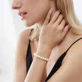Natural Freshwater Pearl Bracelets Bangles for Women with Classic Jewelry Gift