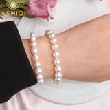 Natural Freshwater Pearl Bracelets Bangles for Women with Classic Jewelry Gift