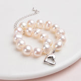 Natural Freshwater Pearl Bracelets Bangles for Women with Classic Jewelry Gift