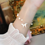 Freshwater Pearl Butterfly Bracelet 925 Sterling Silver Jewelry