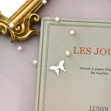 Freshwater Pearl Butterfly Necklace 925 Sterling Silver Jewelry