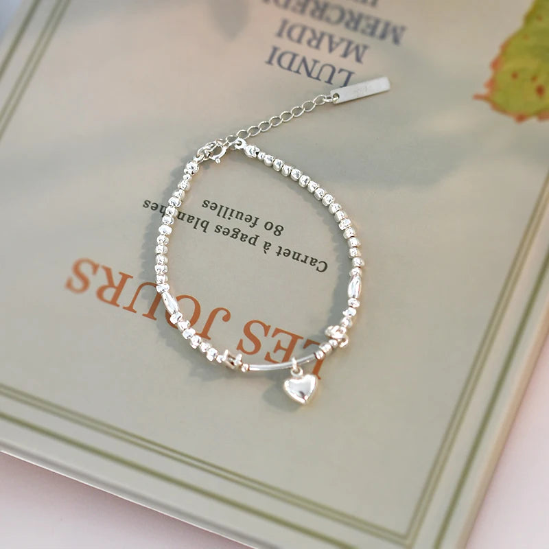 925 Silver Love Bracelet for Women with 26 Letters
