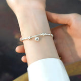 925 Silver Love Bracelet for Women with 26 Letters