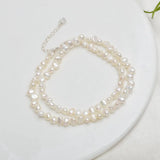Baroque Pearl 925 Silver Choker Necklace