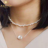 Baroque Pearl 925 Silver Choker Necklace