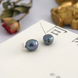 Freshwater Pearl Earrings 925 Sterling Silver Jewelry for Women