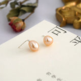Freshwater Pearl Earrings 925 Sterling Silver Jewelry for Women