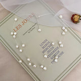 Baroque Pearl Necklace Multilayer Wedding Party Jewelry