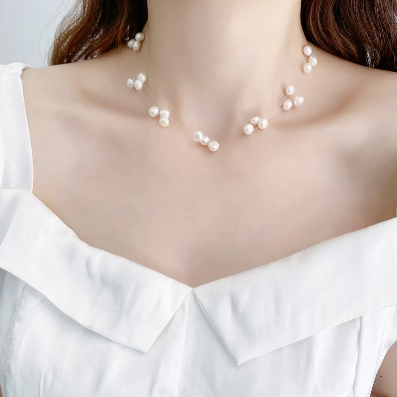 Elegant Baroque Pearl Necklace for Women