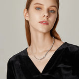 Baroque Pearl Choker Necklace 925 Sterling Silver Women's Jewelry