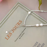 7mm Baroque Pearl Choker Necklace 925 Sterling Silver Jewelry